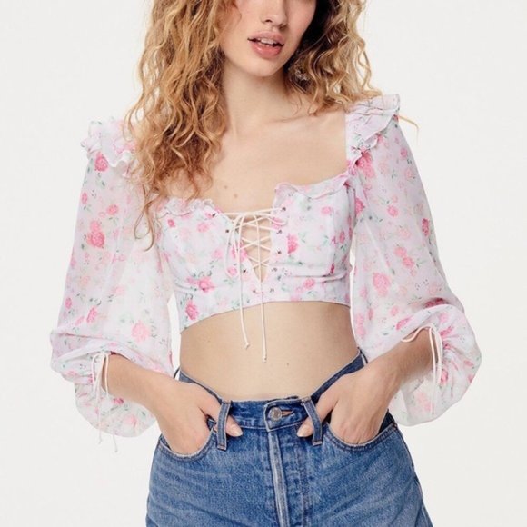 ISO For Love & Lemons Beaumont Long Sleeve Top